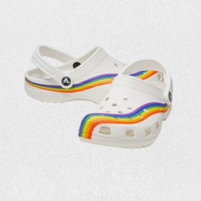 매장 크록스 CROCS 클래식 레인보우 다이 클로그 WTM 24SUCL208106 CRMA 1458605