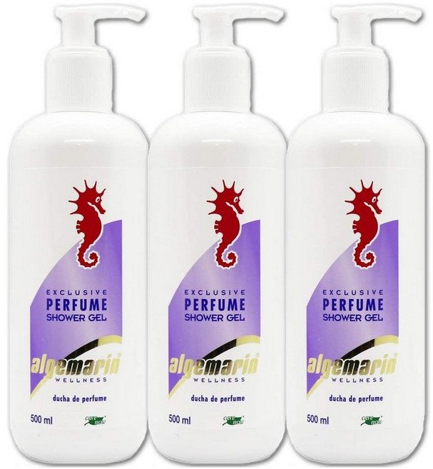 Algemarin 알게마린 퍼퓸 샤워젤 파워펌프식 향수향 500mL x 3개
