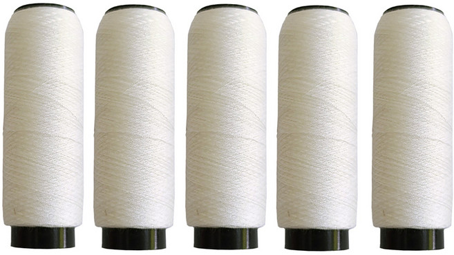 미니 칼라 재봉실 40수2합 소형재봉사, 5개, 아이보리