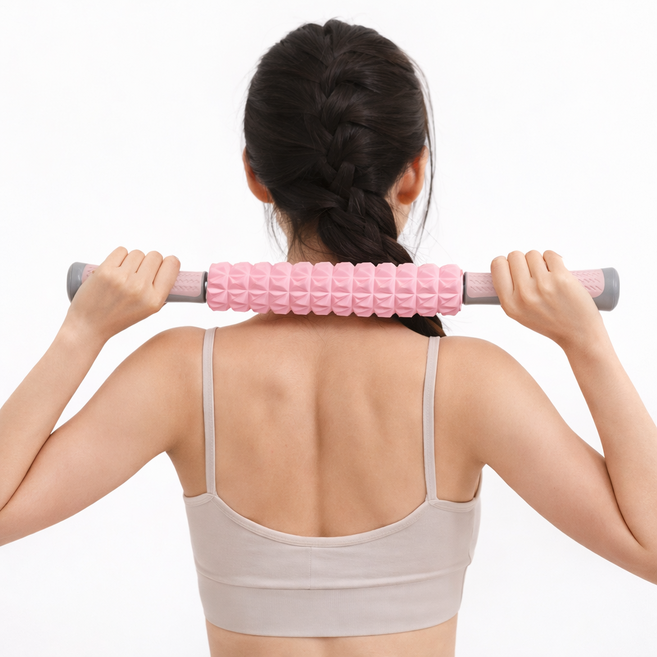 데일리코브 프리미엄 바디 릴렉스 마사지 스틱, 핑크, 1개