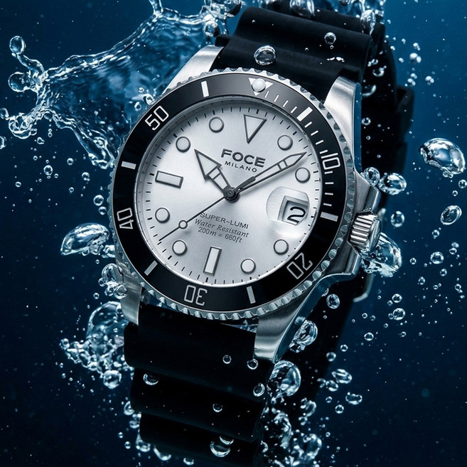 포체 밀라노 200m방수 수중 스쿠버다이버 남성 메탈/우레탄 패션시계 FM7606