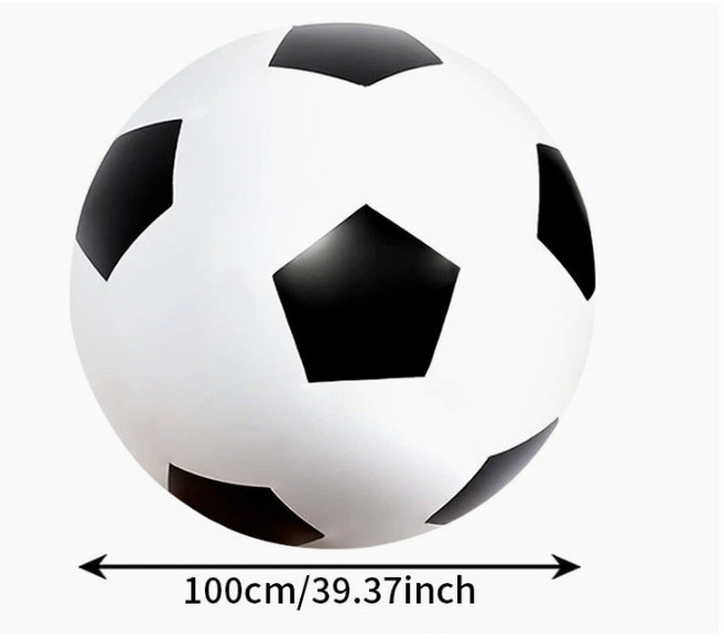 充氣大足球排球 戶外沙灘球 幼兒園遊戲 團建道具, 100CM足球, 1個