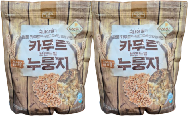 내추럴박스 카무트 브랜드 밀 끓임용 누룽지, 2개, 600g