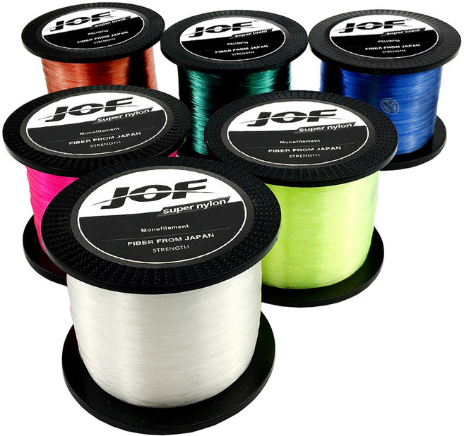 JOF 슈퍼 나일론 낚싯줄 1000m, 형광그린, 1개