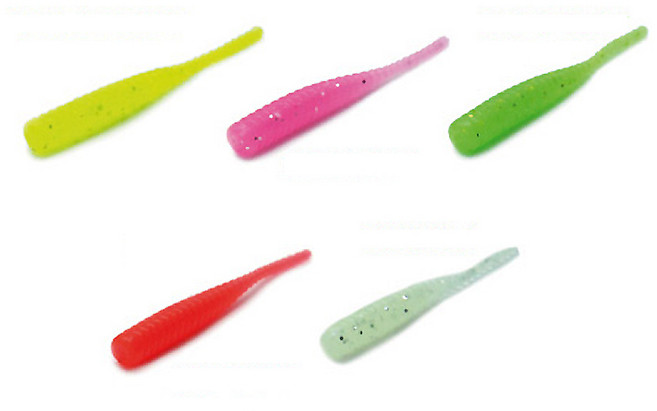 다이나미스 리플 베이트 마이크로 볼락 웜 1.7인치 루어낚시용품, 그린 야광, 1개