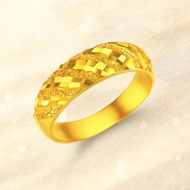 [러브넛] 순금(5.0g) 트위스트 커팅 럭셔리 고급 선물 반지