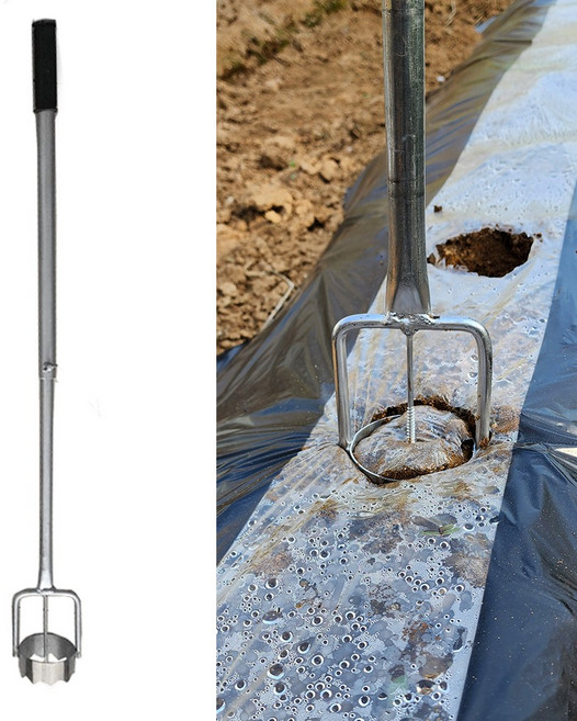 멀칭타공기 길이조절 막대형 구멍 뚫기 천공기 펀칭 유공 모종심기 구멍파기, 5cm, 1개