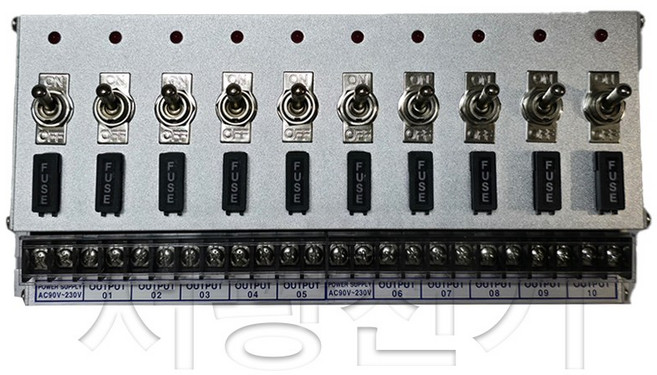 SH-G-4P AC DC GLASS FUSE TYPE 새한전기 토글 스위치 박스, 4210, A12 (AC/DC 90~230V)
