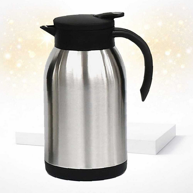 SCS 스텐 손잡이 보온 물병 1300ml 보냉 텀블러 업소 사무실 휴대용 보온물병 음료보관