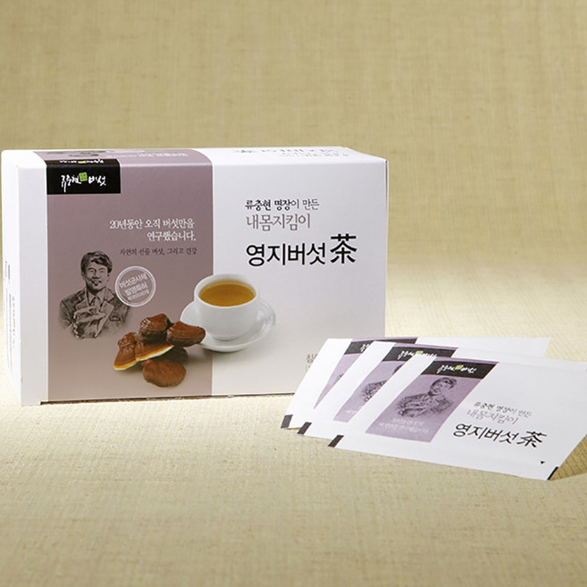 류충현 영지버섯차 물처럼 마시는 건강차 티백 형태로 간편하게 즐기는 약용버섯차 건강관리 위한, 1.5g, 1박스, 1박스, 30개입
