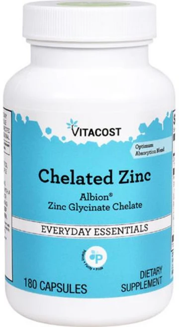 비타코스트 킬레이티드 아연 글리시네이트 Vitacost Chelated Zinc, 180정, 1개 - 쿠팡