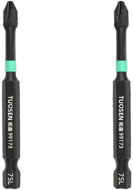 미란다 자석 고경도 십자 드라이버 비트 75mm 1+1, 1세트