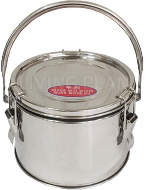 리빙플랜 급식용 A이중국통8호 들통손잡이형, 1개