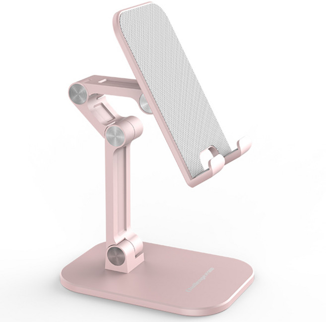 챌린지하이브리드 스마트폰 / 태블릿PC 접이식 탁상 거치대, CH-120S(핑크), 1개