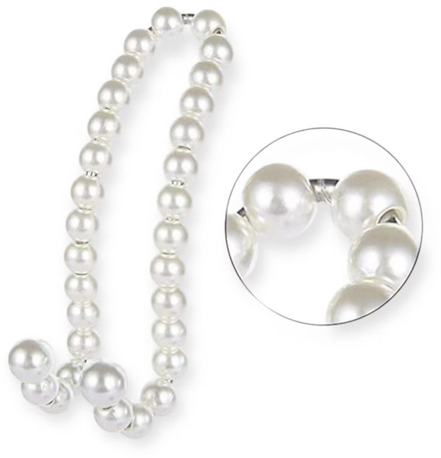 버딩 자동차 후크걸이 헤드레스트 고리 차량용 홀더, 화이트, 1개