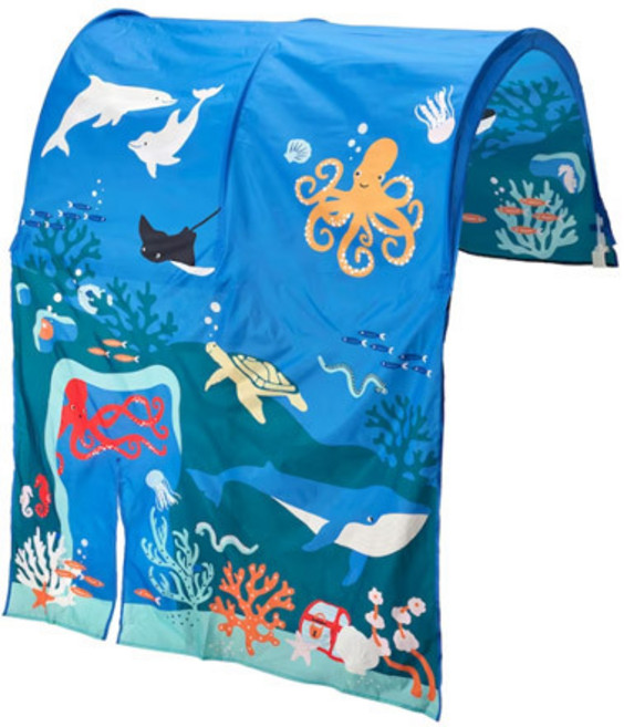 이케아 KURA 쿠라 베드텐트 205.284.49, 해양동물 패턴_205.284.49