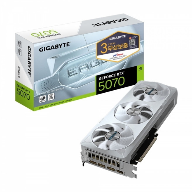 GIGABYTE 지포스 RTX 5070 EAGLE OC ICE SFF D7 12GB 제이씨현