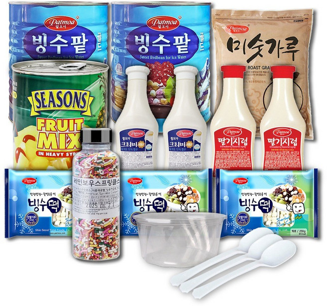 [업소용] 팥빙수 B형 셋트(일반형)약100명분, 1개