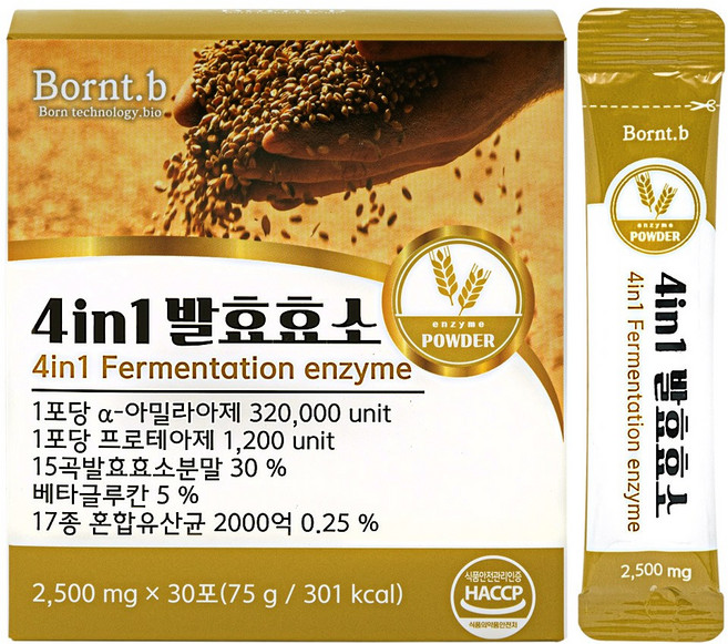 본트비 4in1 발효효소 미숫가루맛, 75g, 1개