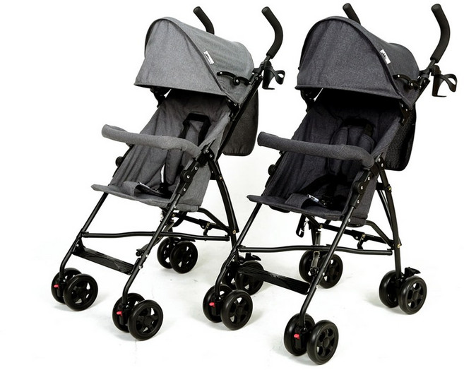 웰본 NEW 로브스또 라이트 휴대용 유모차, 차콜블랙