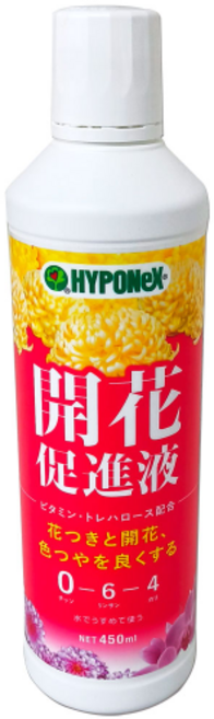 하이포넥스 개화 촉진 액체비료 개화촉진액 개화액 (NPK 0-6-4) 450ml + 스포이드 증정, 1개