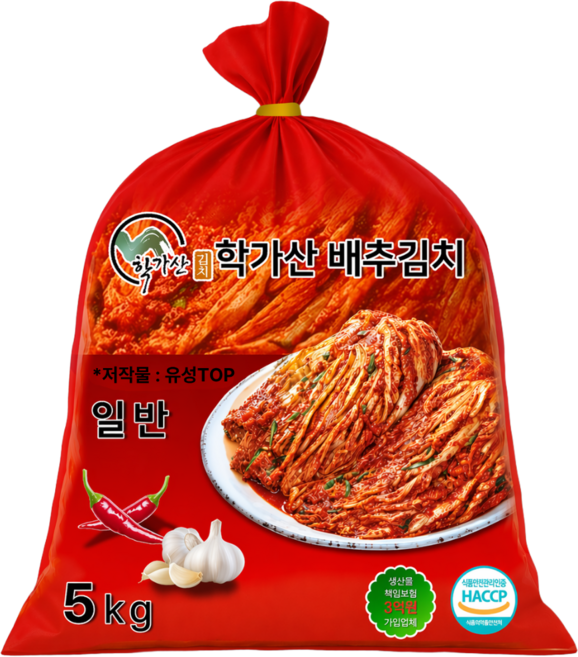 유성TOP 안동 학가산 정품 포기김치 (일반) 당일발송 l 아이스박스포함, 5kg, 1개