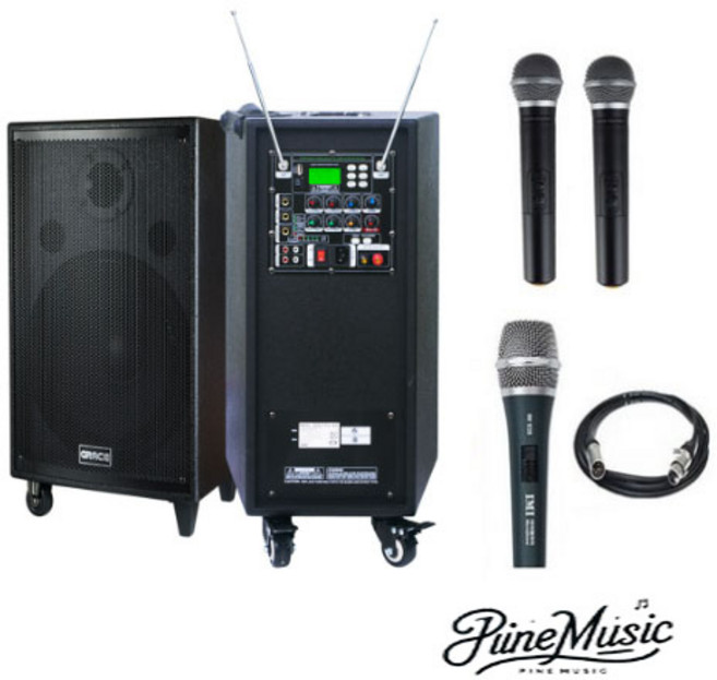 300W 학교 이동식 앰프 스피커 핸드2 EG-380 유선MIC, EG-380 (핸드 + 핸드)