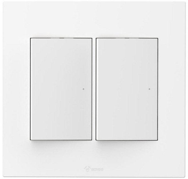 정사각 스위치 2구 커버 덮개 전기 전등 벽 인테리어, 1개