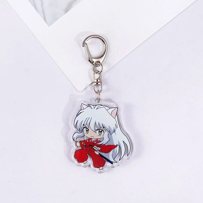 이누야샤 캐릭터 아크릴 키링 나락 셋쇼마루 싯포 미륵 법사 가영 금강 산고 비공식 굿즈, 1, 5 cm