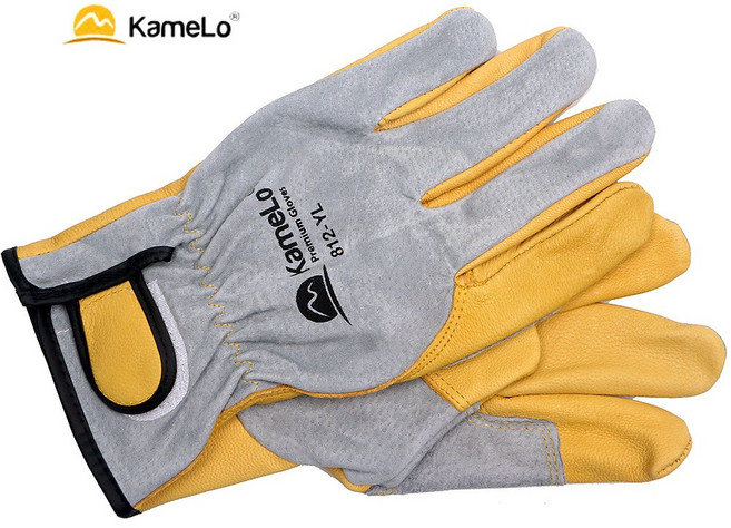 카멜로 산양피 고급형 용접장갑 알곤장갑 가죽장갑 250mm 양가죽 양피, 1개