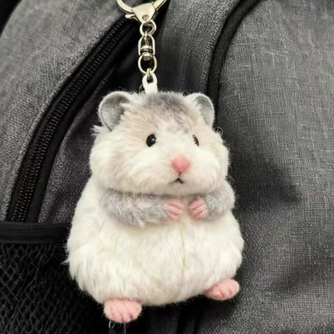 햄찌 가방고리 키링 백팩 장식 소품 귀여운 햄스터 인형 가방키링 키링인형 가방인형 인형키링 1개 작은 햄스터 펜던트 1개, 작은 햄스터 펜던트 1개 × 1개
