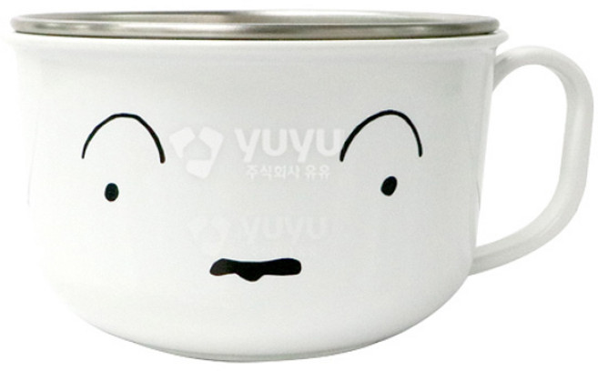 짱구 면기-흰둥이 논슬립스텐 YP9313, 짱구-R0243, 1개