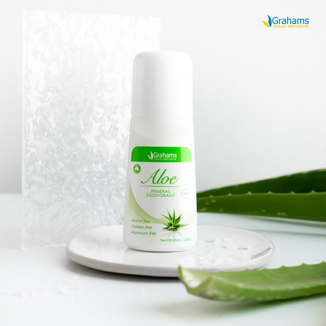 그라함스 내추럴 미네랄 데오드란트 롤온 65mL_내추럴100%(4종 택1) 땀 진정 땀냄새, 1개, 65ml