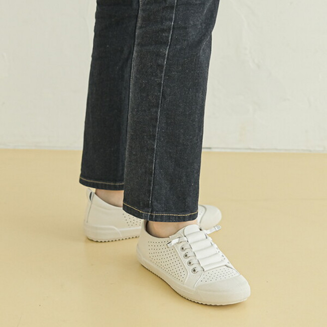 [올리] 멜로디 셔링 펀칭 쿠션 밴딩 슬립온 3cm