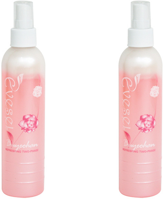 1+1구성~ 이브셀 부여한 리프레싱 투페이스 260ml /투페이스타입/ 상층부 윤기와광택효과/하층부 수분과영양공급/정전기방지/ 정품, 2개