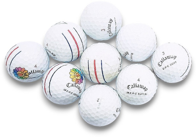 캘러웨이 트리플트랙 로스트볼 A급 3피스 화이트 20알, 1개, 20개입