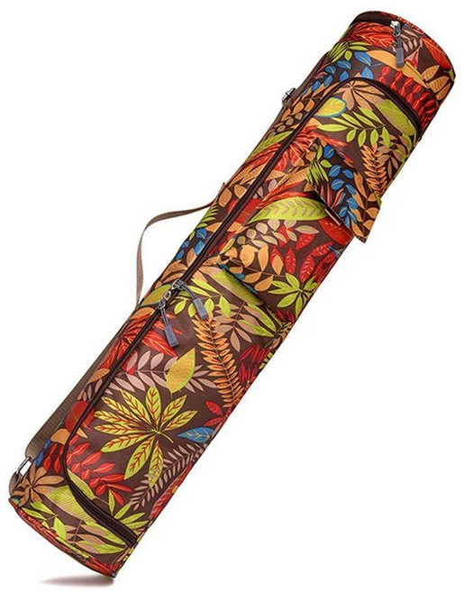 요가 가방 매트 프린트 남녀 스포츠 필라테스 백팩 피트니스 댄스 짐 커버, A Flower 4, 색상: 2. 4, 1개