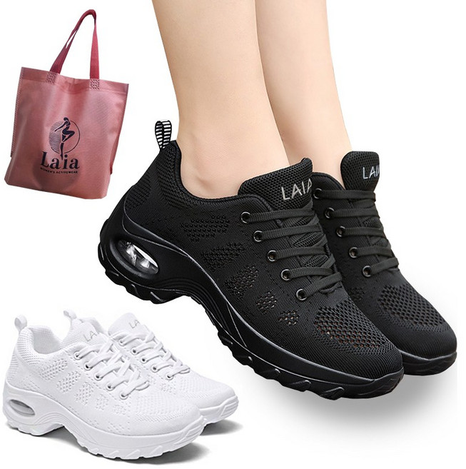 비텐 가벼운 라인댄스화 라인댄스신발 여성댄스화 파우치세트 L815, 블랙, 240.파우치포함