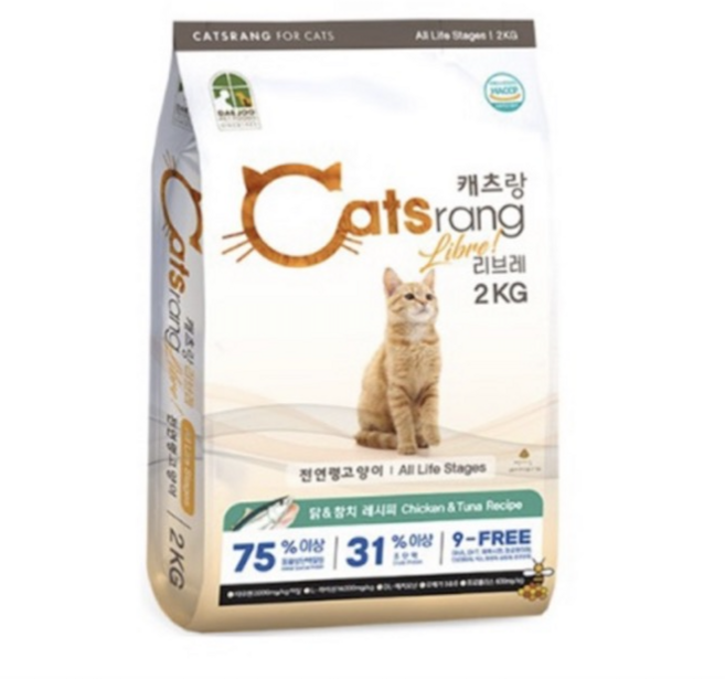 [NEW 캐츠랑] 리브레 전연령 2kg, 닭, 1개