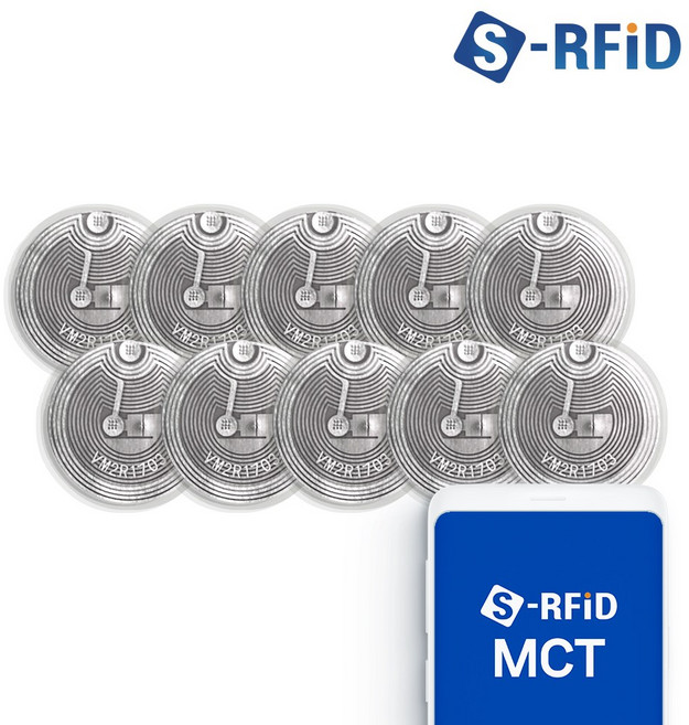 RFID 태그 스마트폰 복사 RF 인레이 CUID 스티커, 10개, CUID 인레이 태그 (82B)