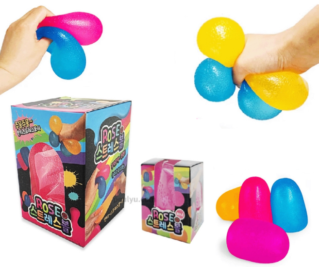 [주물럭토이] 미니 로제 스트레스볼 말랑이 장난감 스퀴시 랜덤 1개 neo301