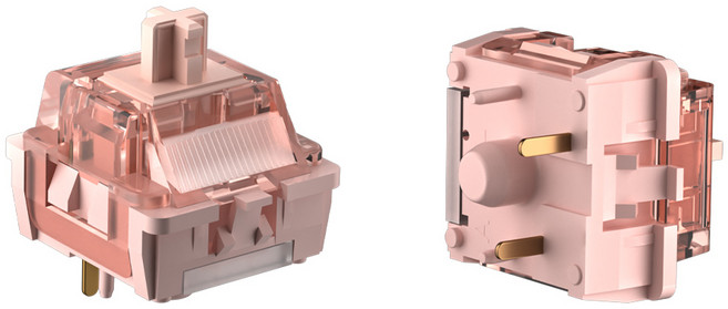 LEOBOG 저소음솜사탕축 리니어 스위치 5핀 공장윤활 키보드 스위치 100개 패키지, 100PCS, LEOBOG Slient Switch