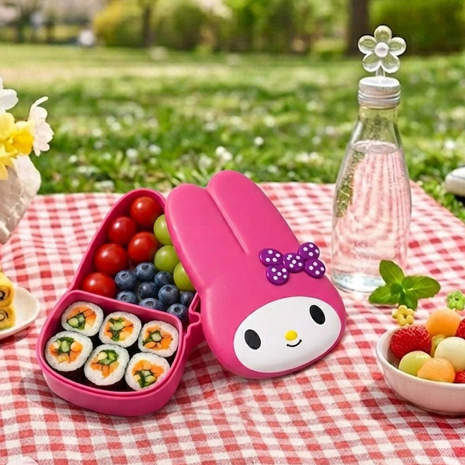 산리오 마이멜로디 다이컷 밴드도시락 유아 어린이 도시락통 소풍 피크닉 런치박스