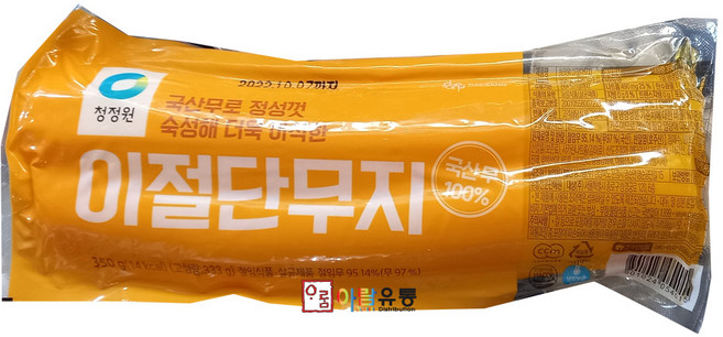 청정원/이절단무지(냉장) 350g, 1개