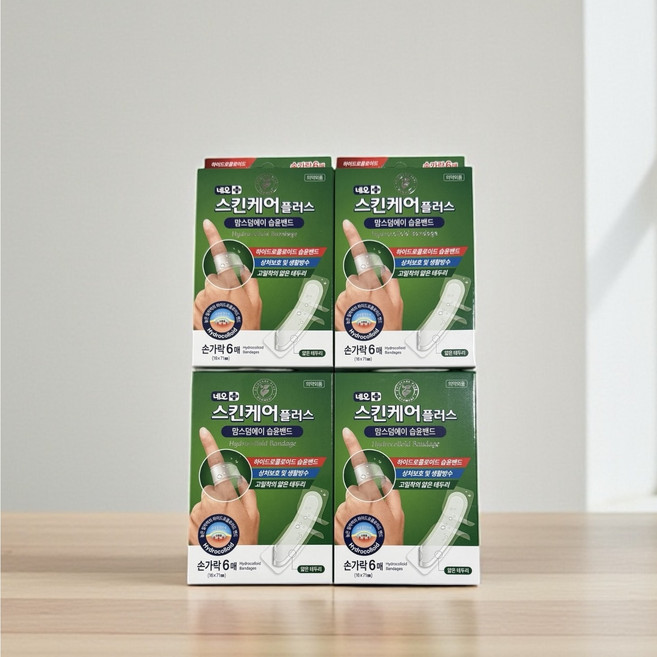 네오 스킨케어 플러스 맘스덤에이 습윤밴드 생활방수 하이드로콜로이드, 4개, 6개입