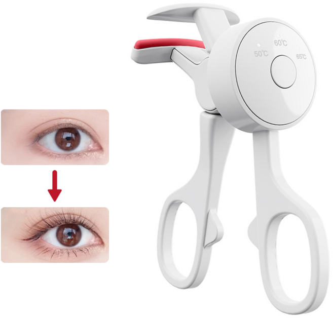 Keka 속눈썹 고데기 전기 히팅 뷰러 3단계 온도조절 Type-C 충전식, B