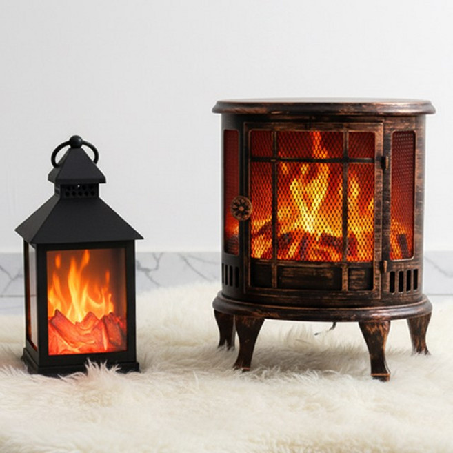 불멍 무드등 조명 벽난로 등 모닥불 LED 인테리어 크리스마스 힐링 빈티지 장식 만들기, 1. A type