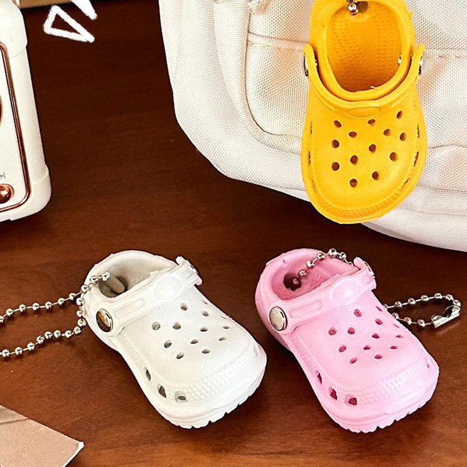 귀여운 미니어처 슬리퍼 키링 여름 샌들 신발 가방 참장식 열쇠고리 키홀더