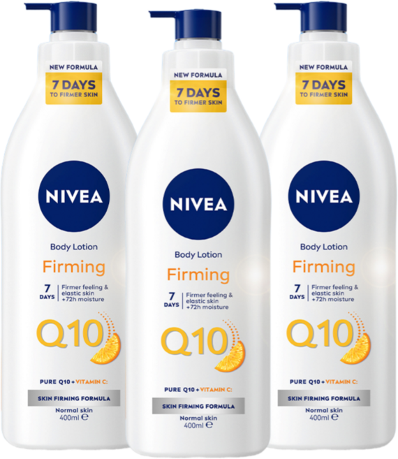 니베아 Q10 화이트 바디로션, 400ml, 3개