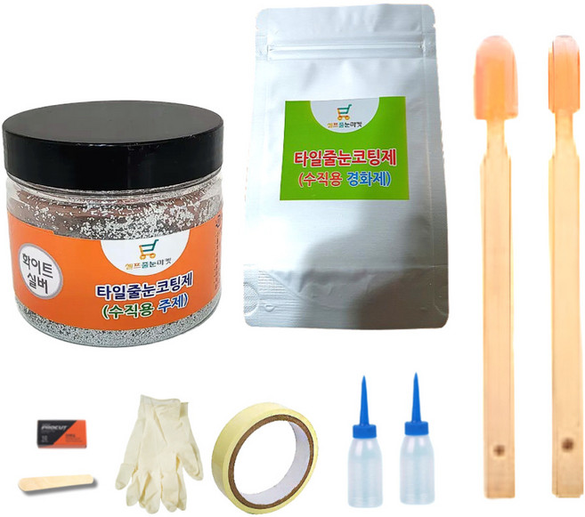 매직스토리 수직용 줄눈보수 화이트실버 100g 레지나안료 수직면 테두리 셀프시공용, 1개